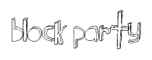 Block Party font